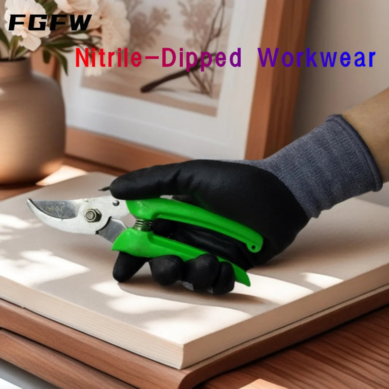 Touchscreen Nitrile Work Gloves – EN388 Level 4 Abrasion