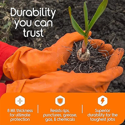 Heavy Duty 8 Mil Nitrile Work Gloves – Industrial Grip