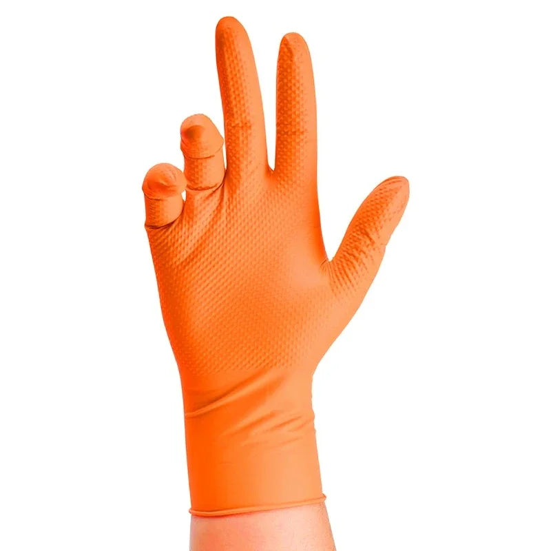 Heavy Duty 8 Mil Nitrile Work Gloves – Industrial Grip