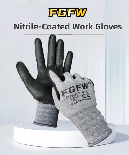 Touchscreen Nitrile Work Gloves – EN388 Level 4 Abrasion